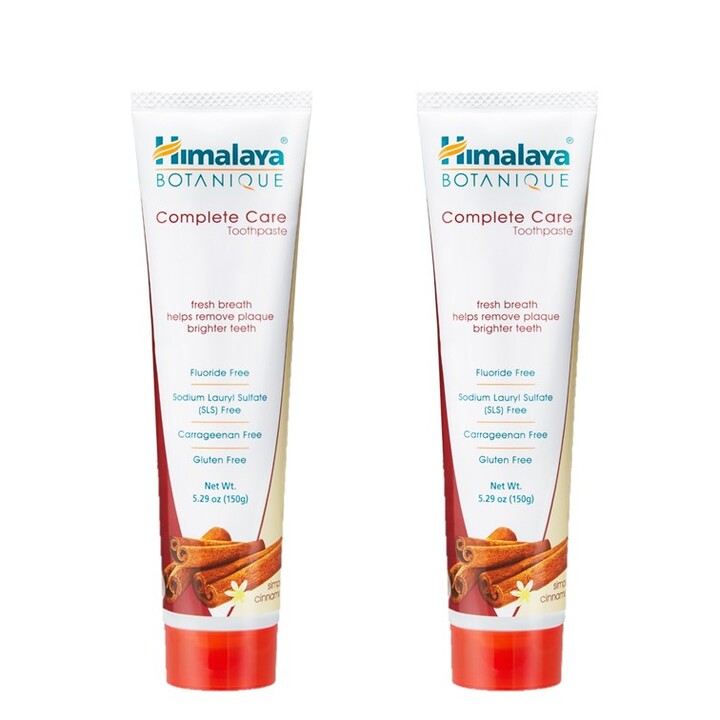 HIMALAYA BOTANIQUE COMPLETE CARE TOOTHPASTE SIMPLY CINNAMON 150G (Bundle of 2) *FREE samples giveaway