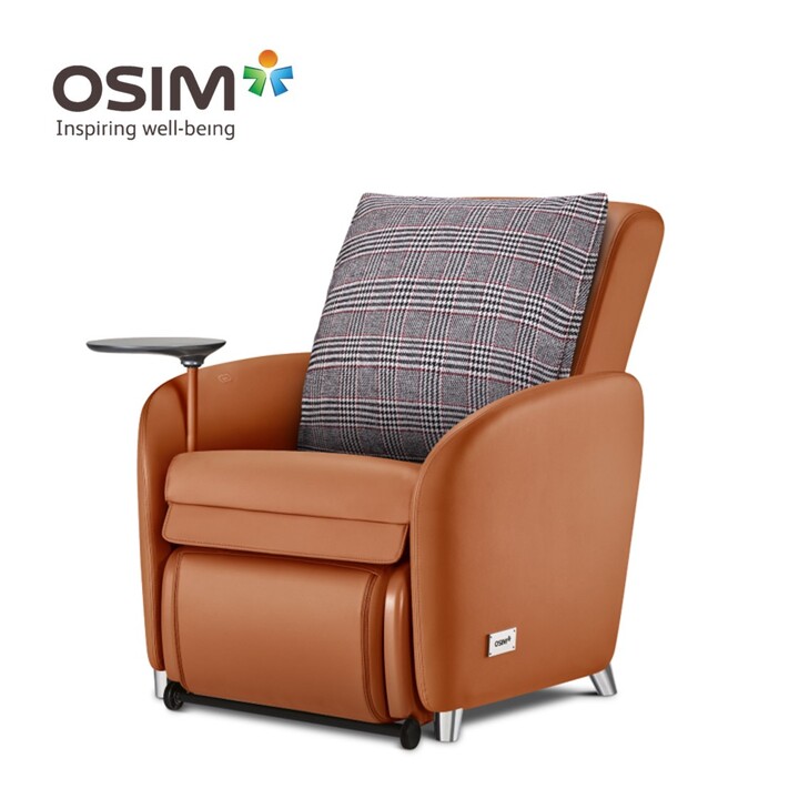 OSIM uDiva 3 (Brown) Transformer Smart Sofa + Cushion Cover (Glen-Plaid)