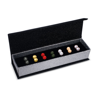 7 Days Colorful Pearl Earrings Set - Embellished with Crystals from Swarovski®