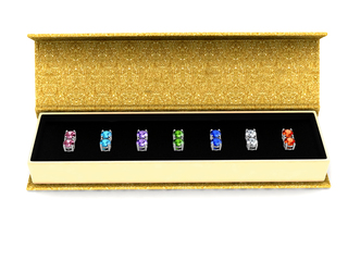 7 Days Earrings Set (Gold Box) - Embellished with Crystals from Swarovski®