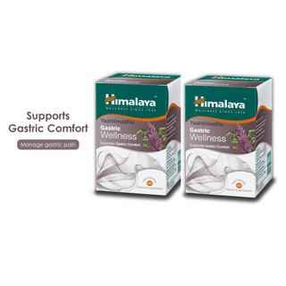 Himalaya Yashtimadhu Gastric Wellness 60 caps (Bundle of 2) *FREE samples giveaway