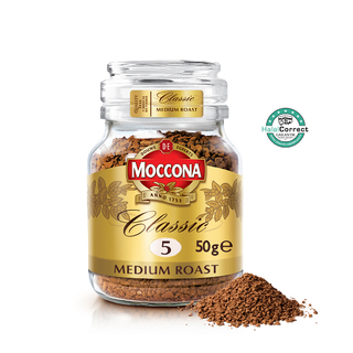 MOCCONA Classic Medium Roast Intensity 5 Freeze Dried Instant Coffee, 50g