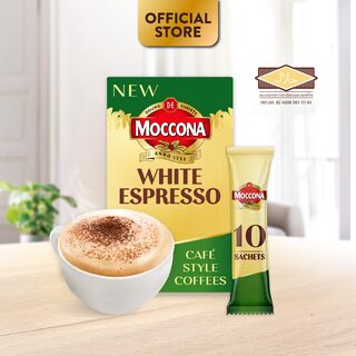 MOCCONA Specialty White Espresso Instant 3in1 Coffee, 10 Sticks