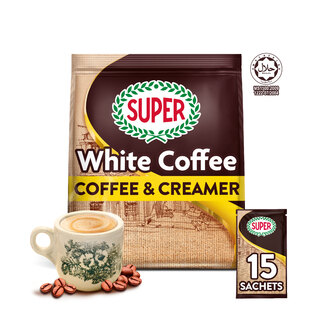 SUPER White Coffee 2in1 Coffee & Creamer, 15 sachets