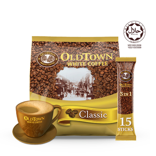 OLDTOWN Classic Instant 3in1 Premix White Coffee, 15 Sticks