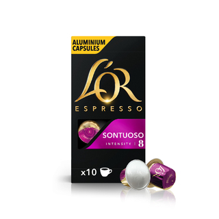 L'OR Espresso Sontuoso Intensity 8 - Nespresso®* Compatible Coffee Capsules, 10 capsules per pack