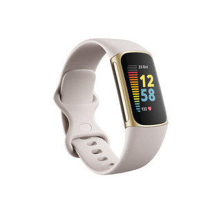 Fitbit Charge 5, Lunar White/Soft Gold