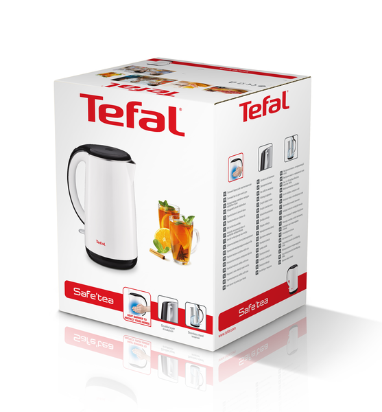  Tefal Kettle Safe Tea 1.7L (White) KO2601
