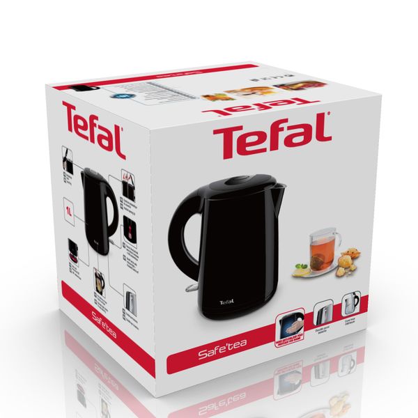  Tefal Kettle Safe Tea Black 1L KO2618