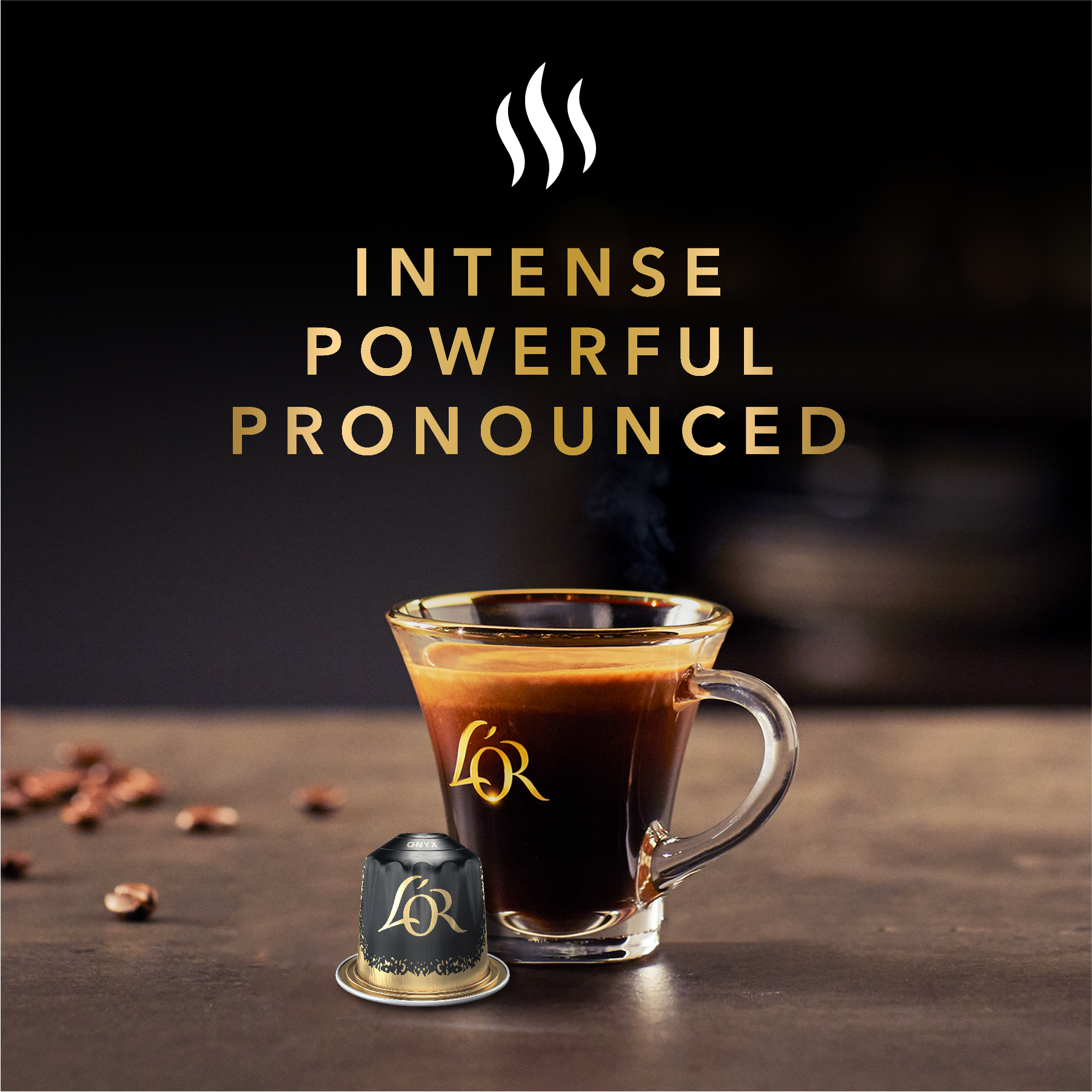L'OR Espresso Onyx Intensity 12 - Nespresso®* Compatible Coffee Capsules, 10 capsules per pack