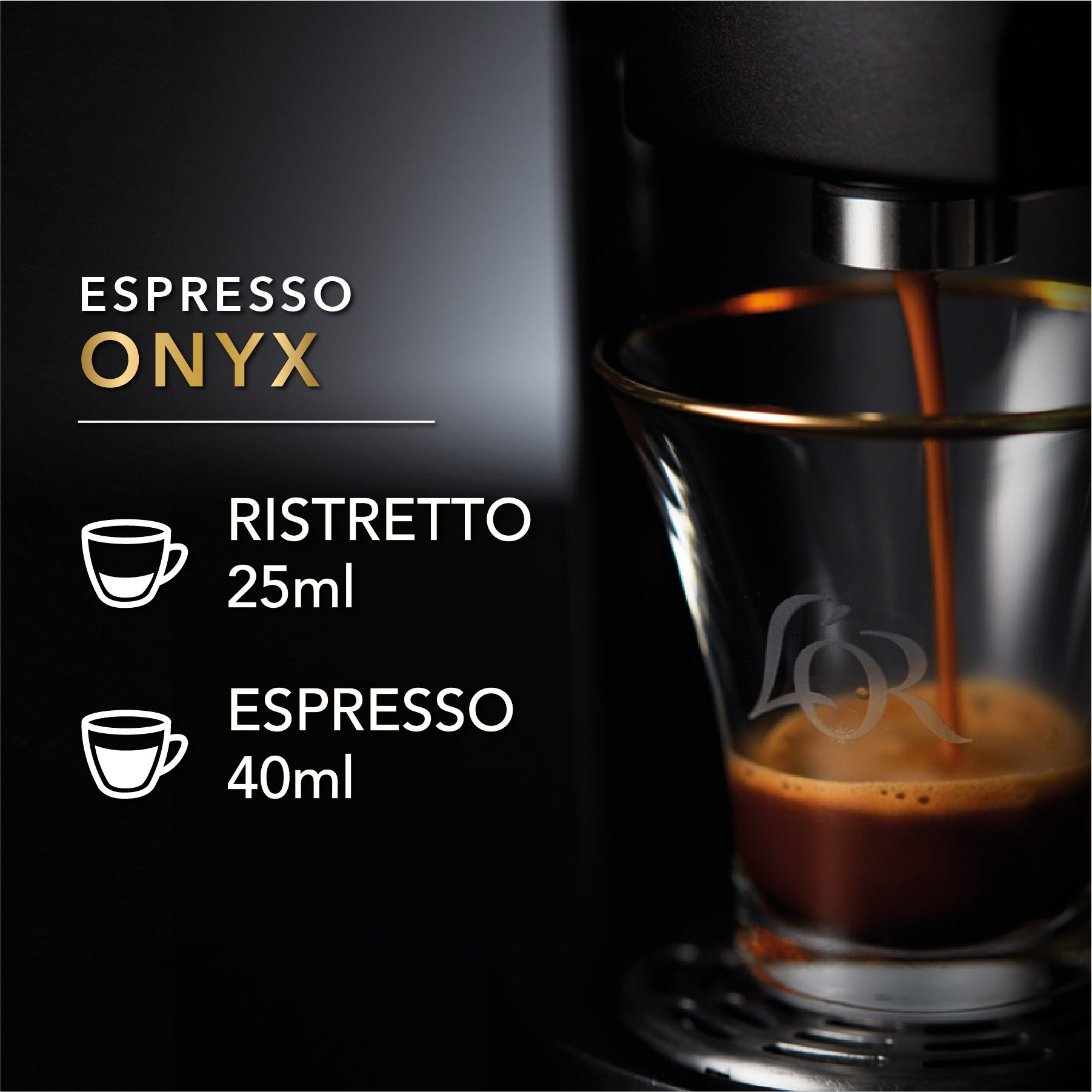 L'OR Espresso Onyx Intensity 12 - Nespresso®* Compatible Coffee Capsules, 10 capsules per pack