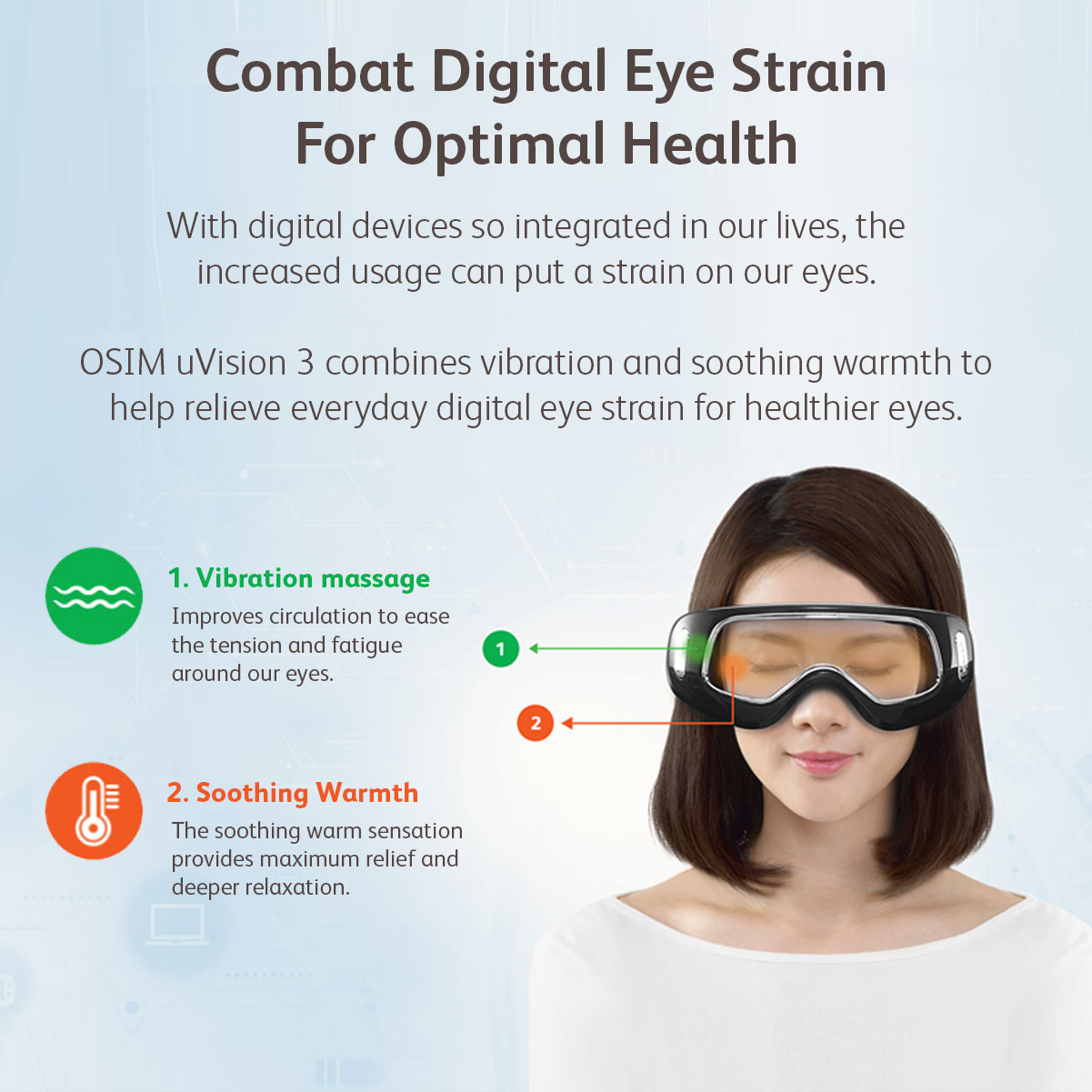 OSIM uVision 3 (Black) Eye Massager