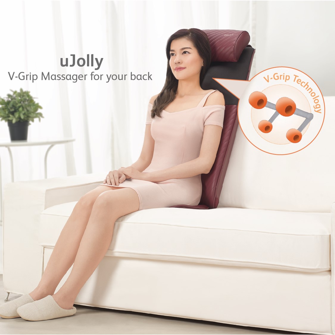 OSIM uJolly (Grey) Back Massager *Online Exclusive Only*