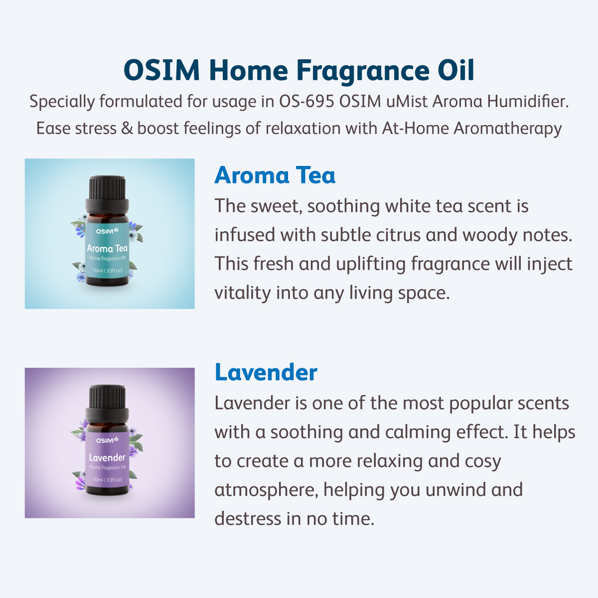 OSIM uMist Aroma Air Humidifer + Lavender Scent