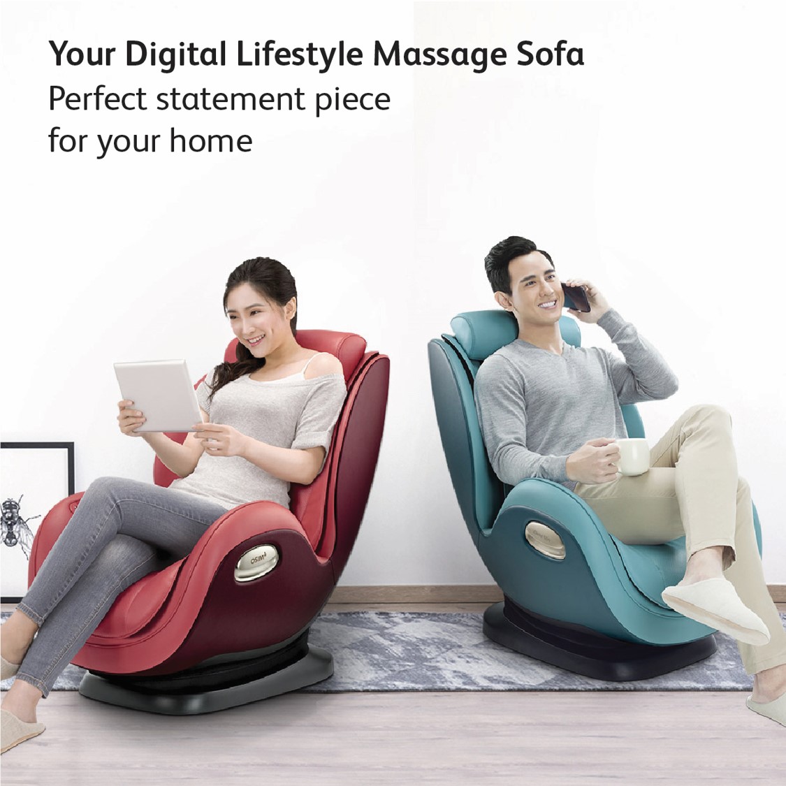 OSIM uDivine Mini (Red) Massage Sofa *Online Exclusive Only*