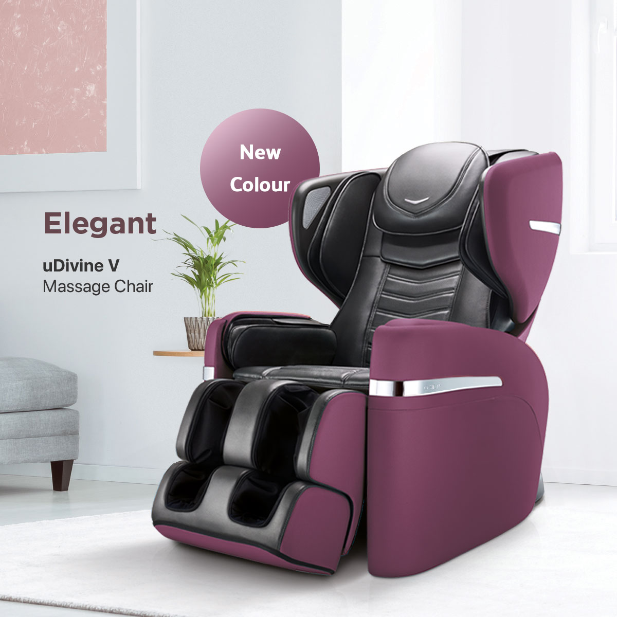 OSIM uDivine V (Burgundy) Massage Chair