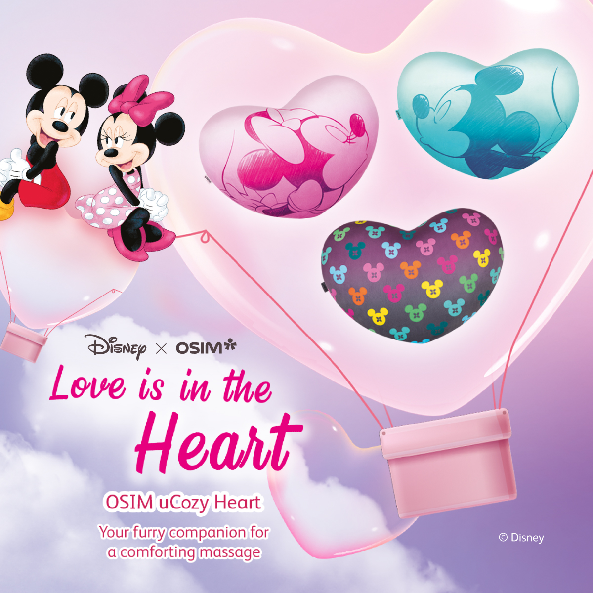 OSIM uCozy Heart (Kissy Mickey) Portable Massager