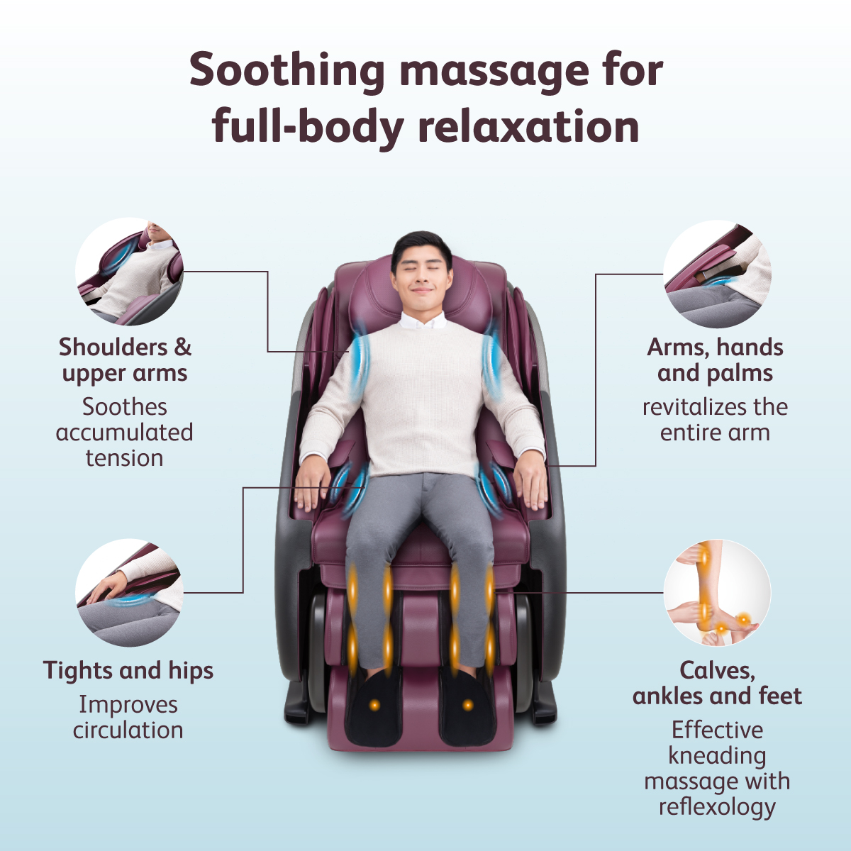 OSIM uDeluxe Max (Purple) Massage Chair *Online Exclusive*