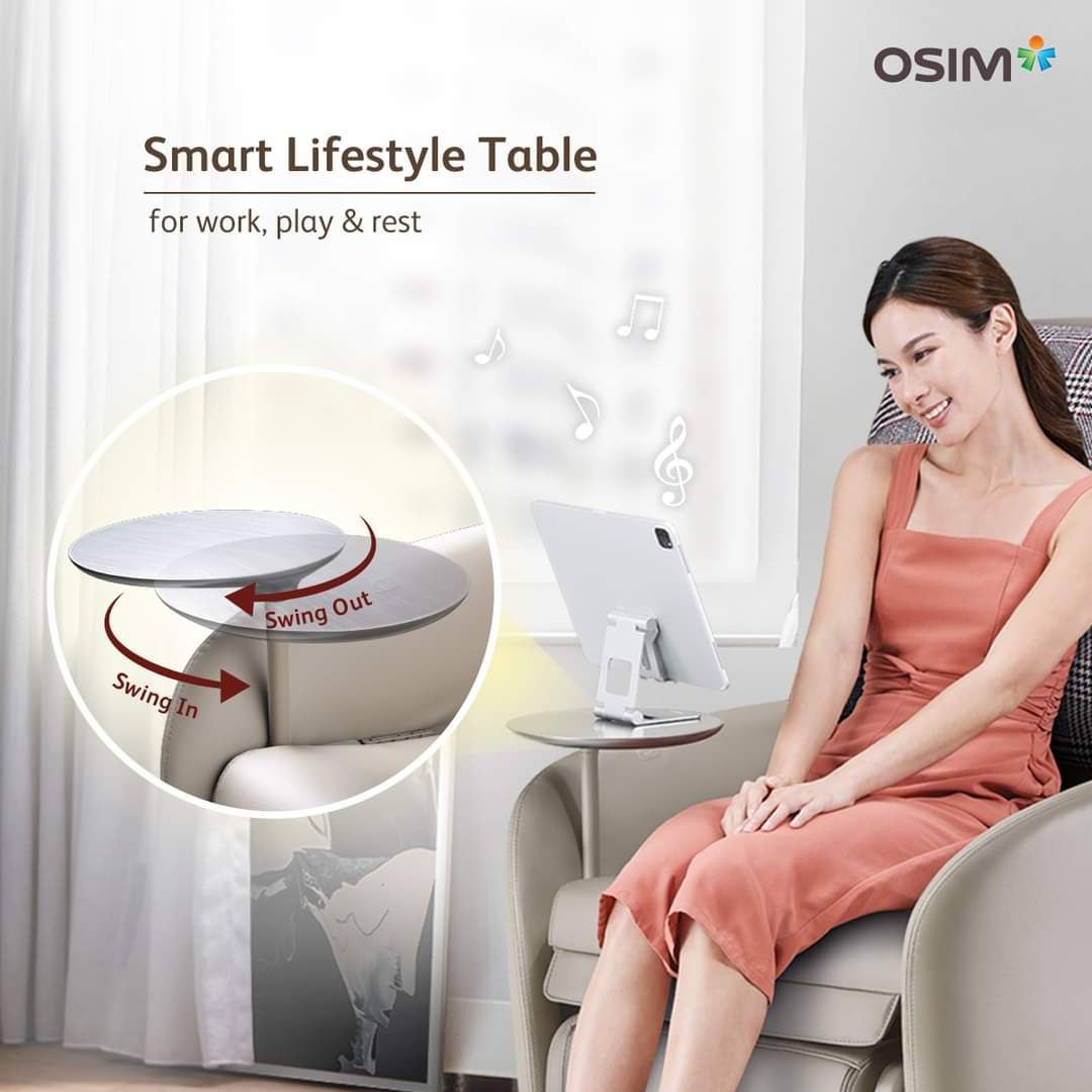 OSIM uDiva 3 (Brown) Transformer Smart Sofa + Cushion Cover (Faux Fur)