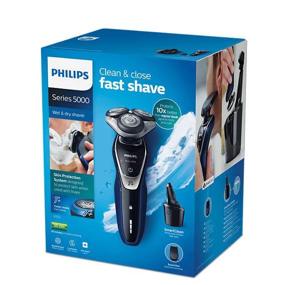 Philips Shaver Series 5000 Wet And Dry Electric Shaver With SmartClean - S5572/10